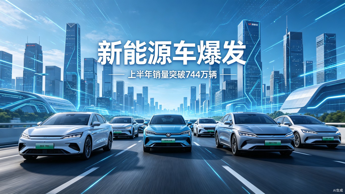 上半年卖了744万辆新能源车：渗透率接近60%，燃油车的时代真的要结束了