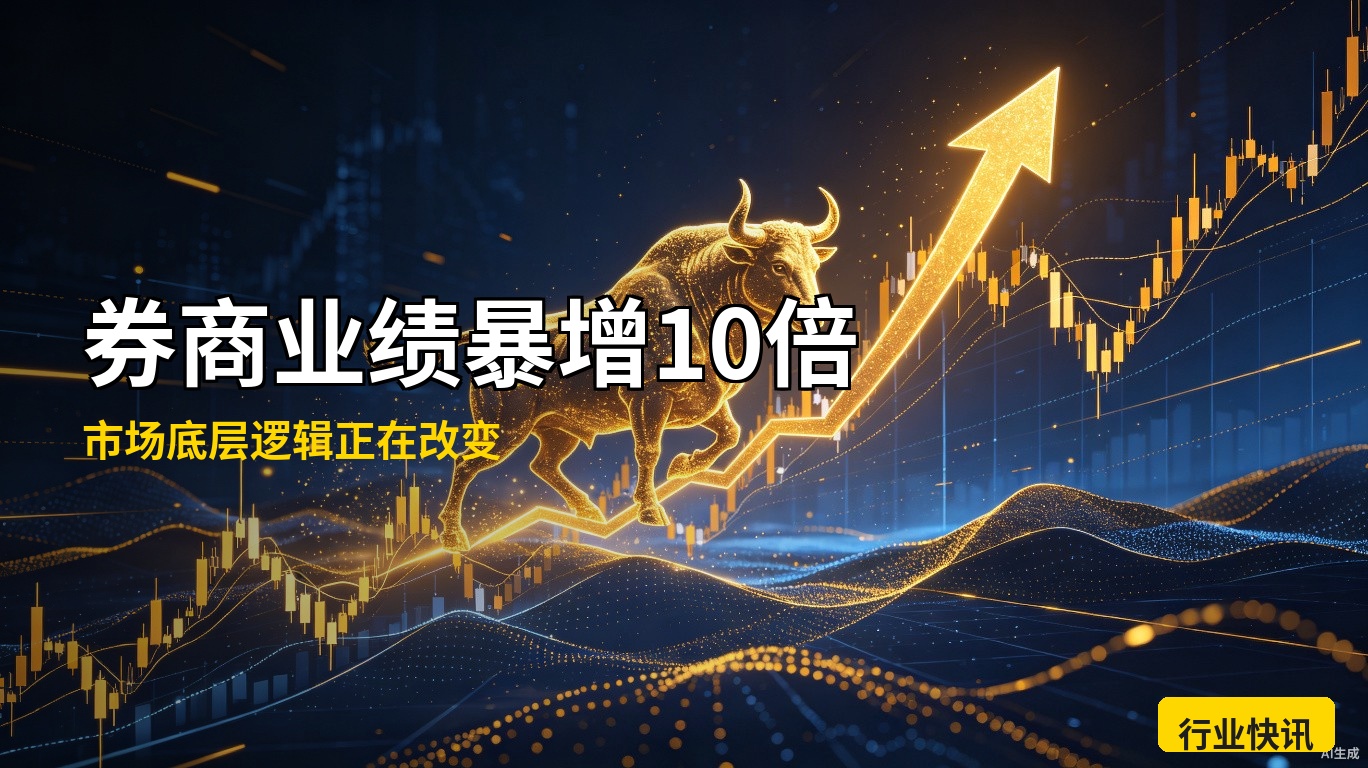 券商业绩暴增10倍：这不是牛市信号，是市场底层逻辑在变