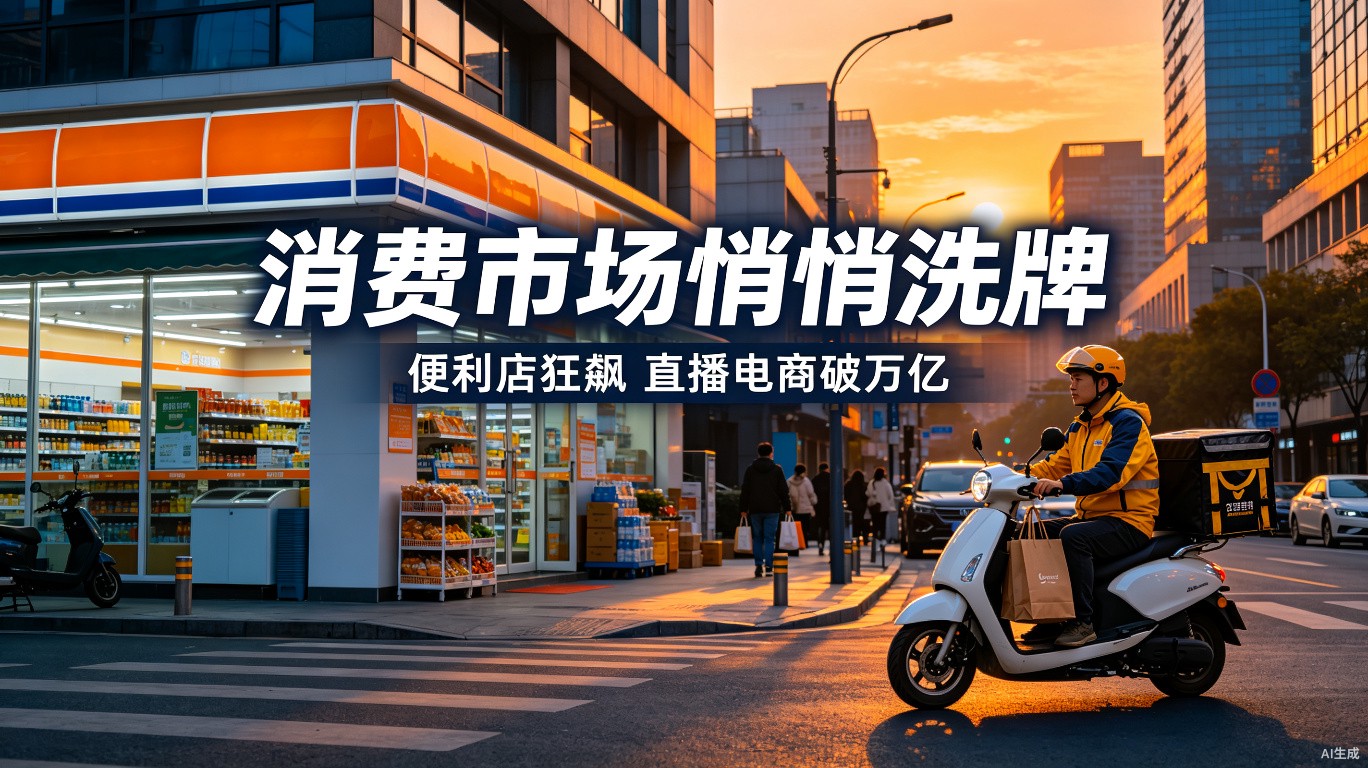消费市场悄悄洗牌：便利店狂飙6.6%，直播电商破万亿