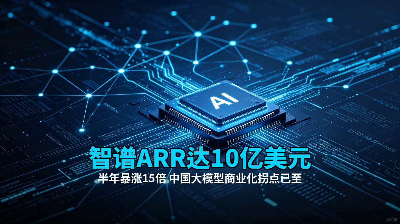 智谱ARR达10亿美元：半年暴涨15倍，中国大模型商业化拐点已至