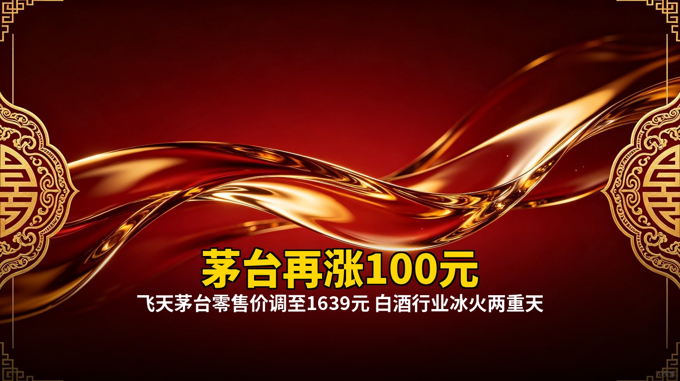 茅台再涨100元：飞天零售价调至1639元，白酒行业冰火两重天