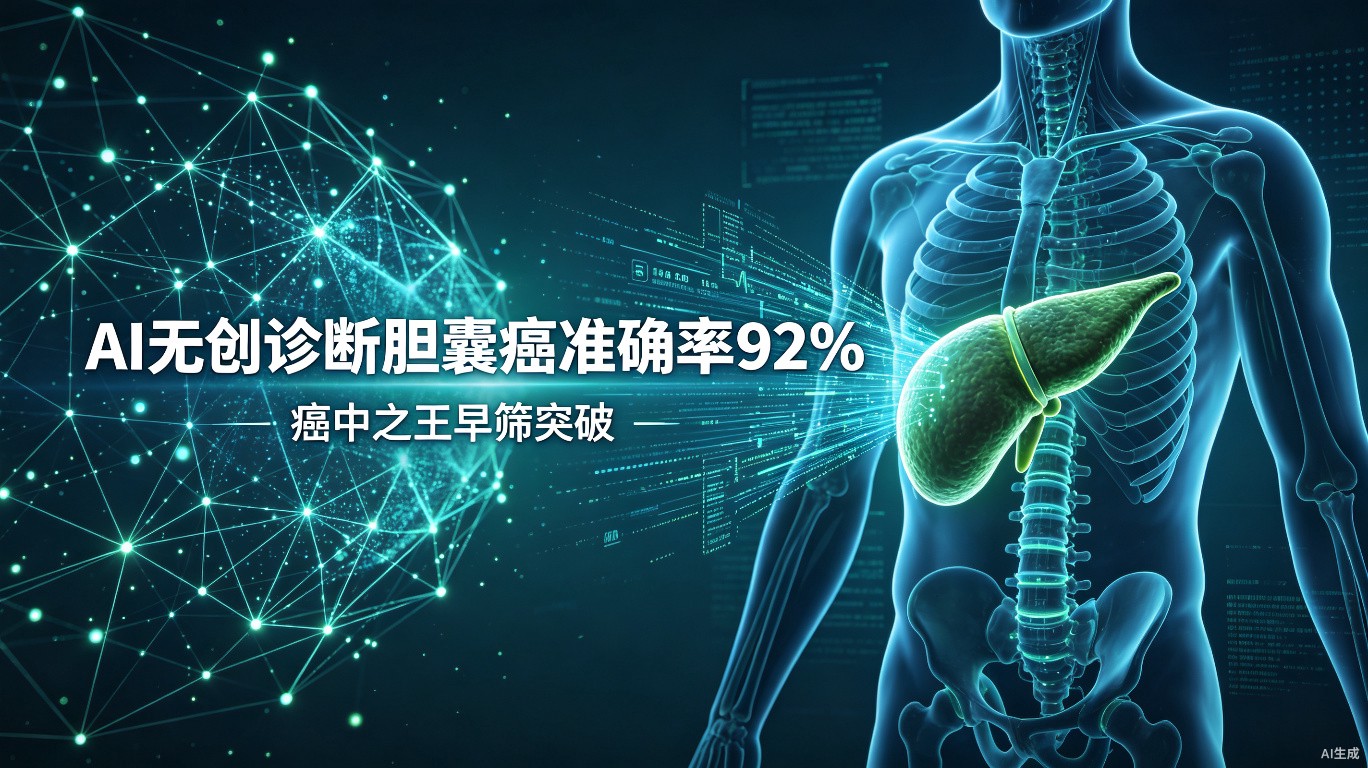 AI无创诊断胆囊癌准确率92%：癌中之王早筛突破，医疗格局正在改写