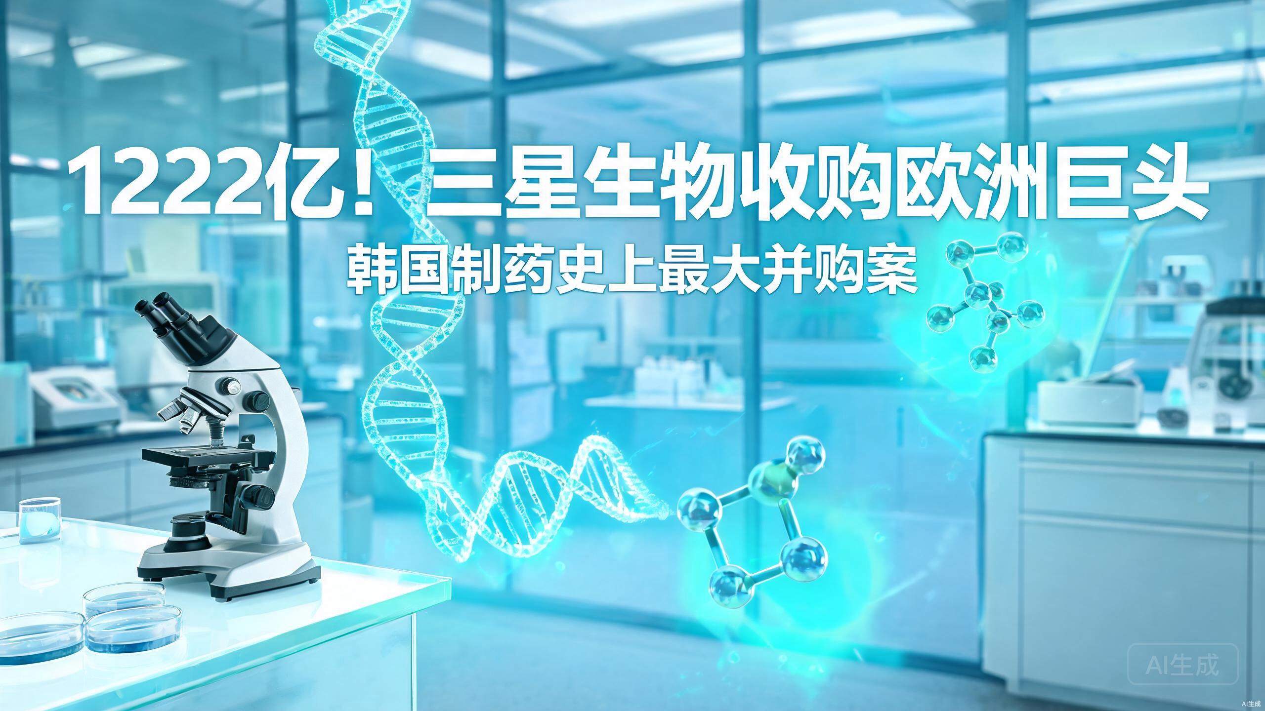 122亿！三星生物吞下欧洲多肽巨头，韩国CDMO要统治全球了？