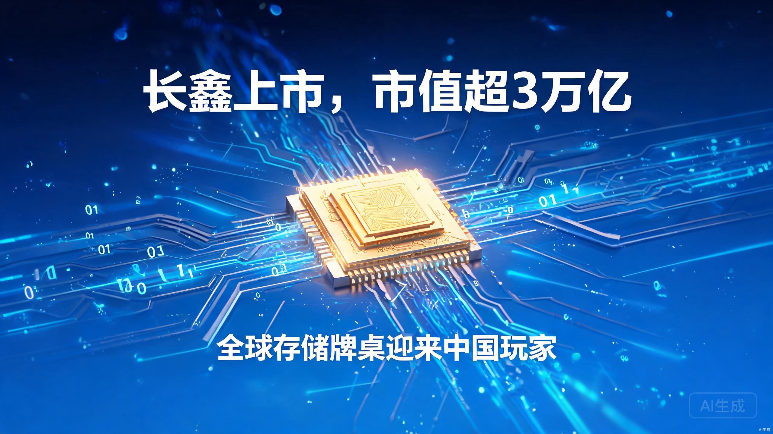 长鑫上市市值超3万亿：全球存储牌桌迎来中国玩家