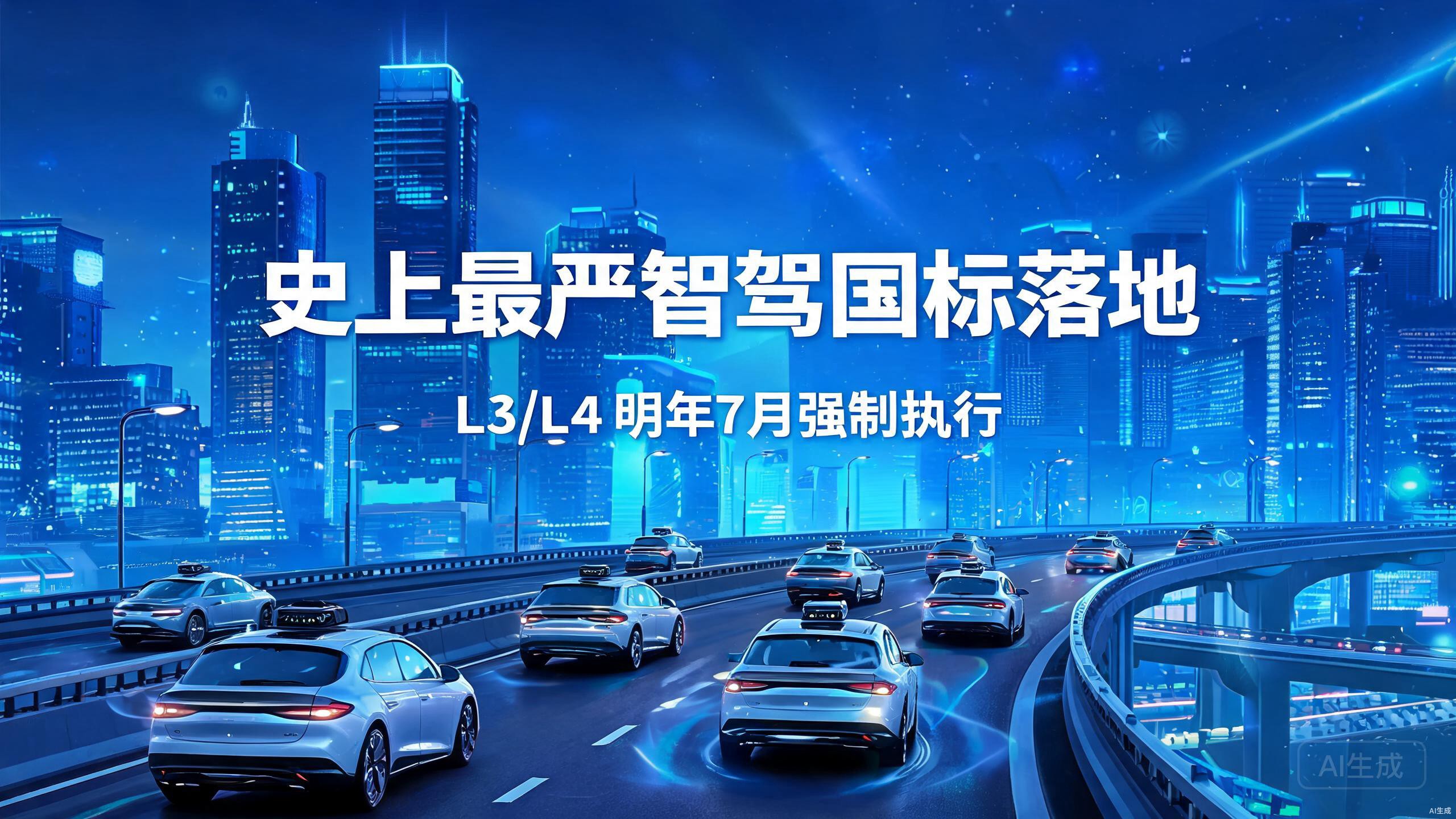 史上最严智驾国标落地：L3/L4自动驾驶明年7月迎强制准入红线