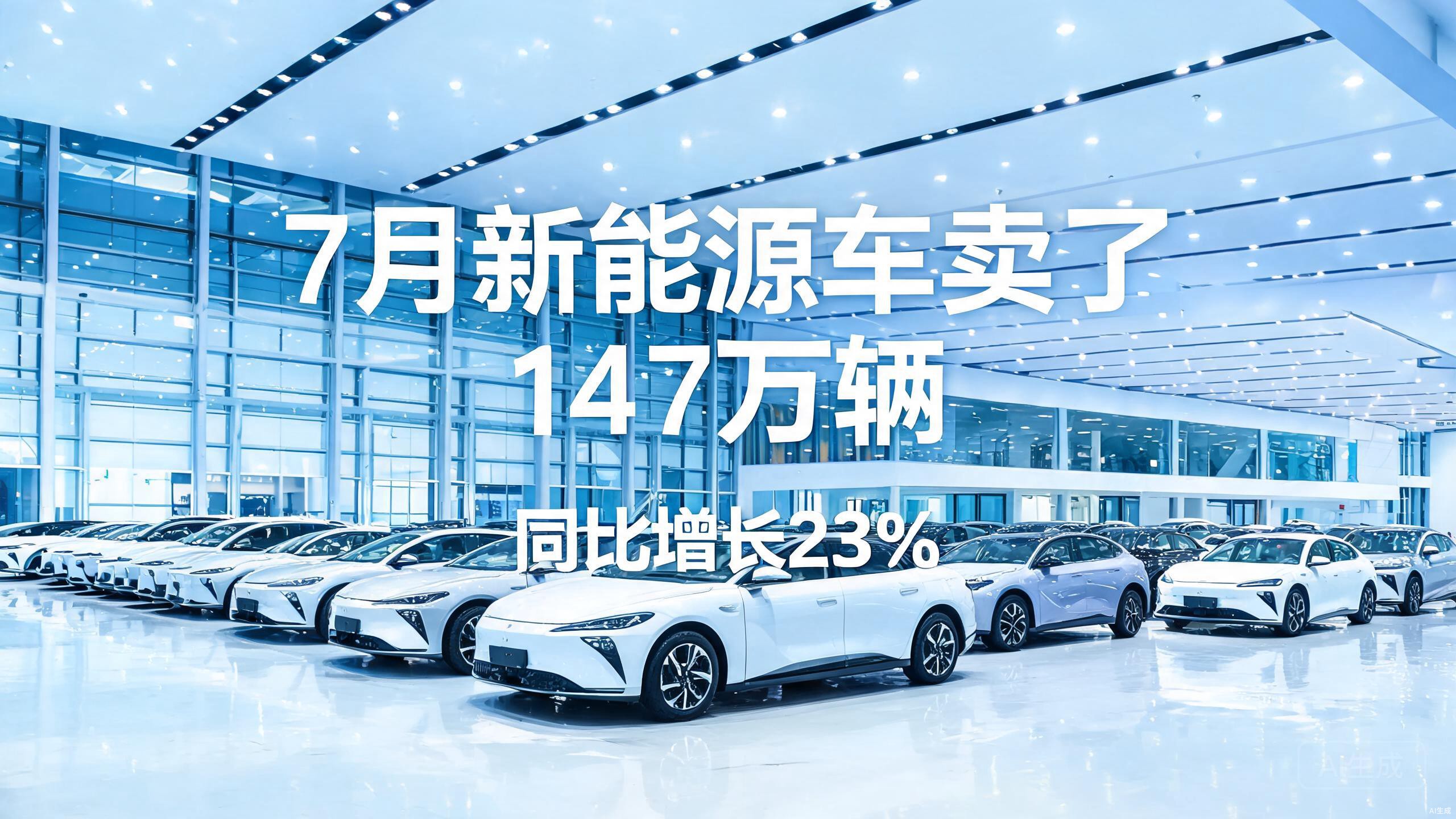 7月新能源车卖了147万辆：谁还说新能源不行？这增速已经打穿所有预期
