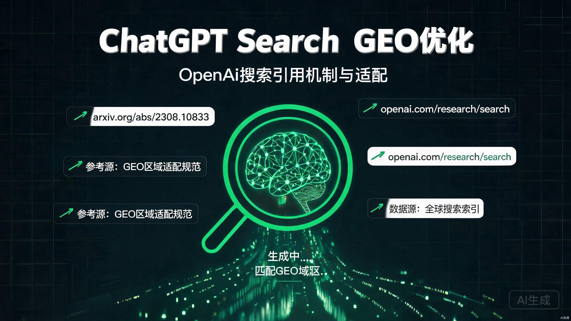 ChatGPT Search GEO优化：OpenAI搜索引用机制与适配