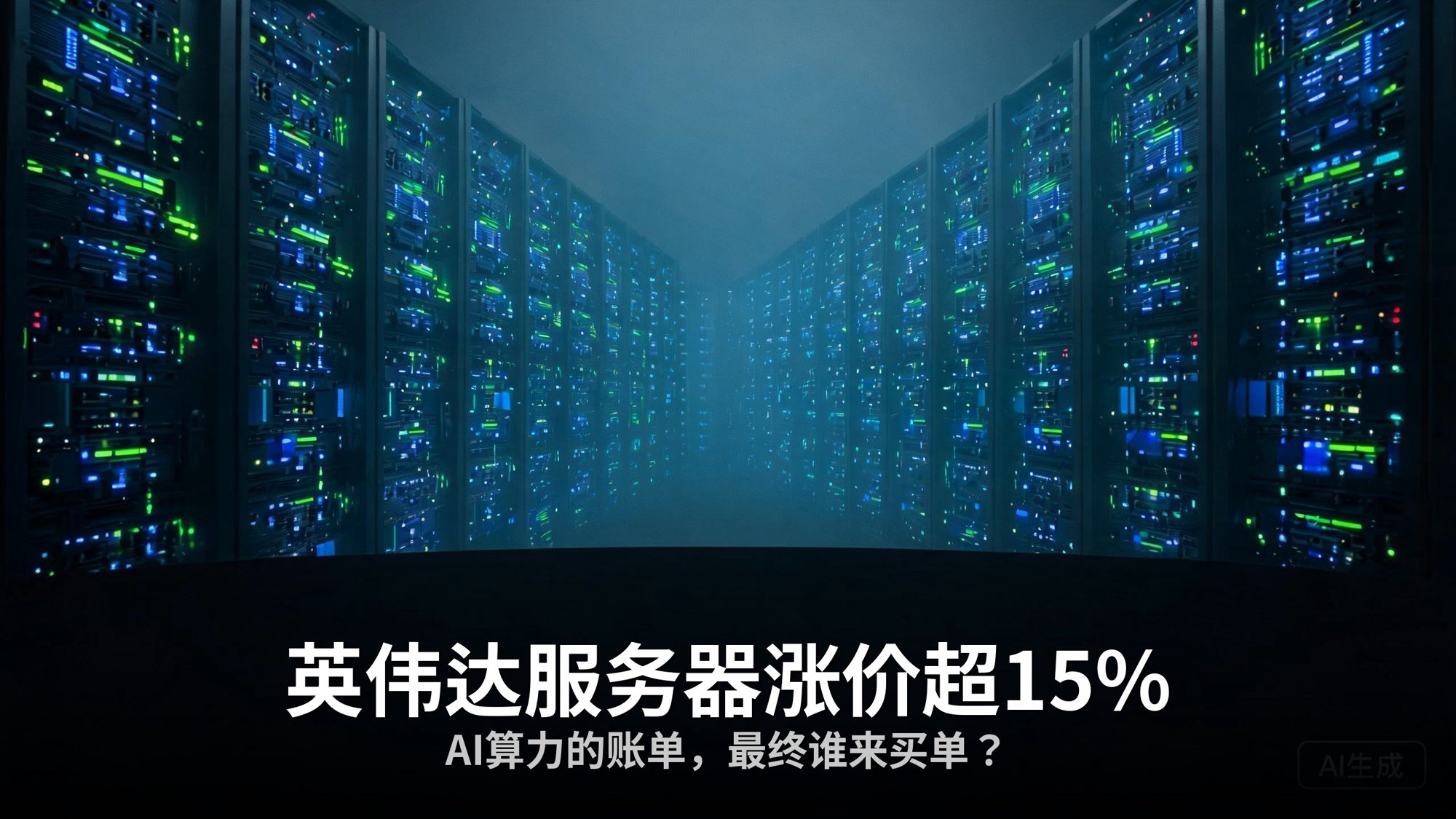 英伟达服务器涨价超15%：AI算力的账单，最终谁来买单？