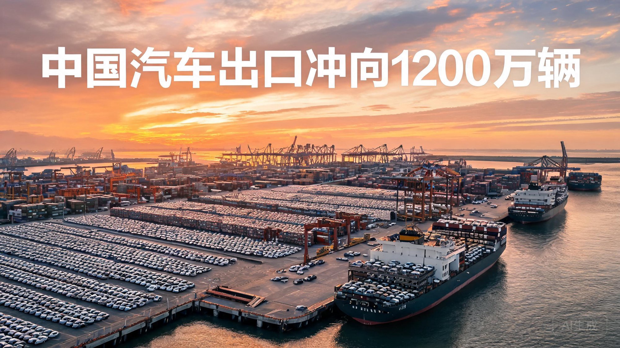 中国汽车出口冲向1200万辆：又一省杀入战局，出海竞赛才刚开始